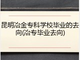 昆明冶金专科学校毕业的去向(冶专毕业去向)