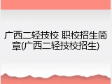 广西二轻技校 职校招生简章(广西二轻技校招生)