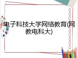 电子科技大学网络教育(网教电科大)