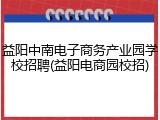 益阳中南电子商务产业园学校招聘(益阳电商园校招)