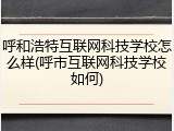 呼和浩特互联网科技学校怎么样(呼市互联网科技学校如何)