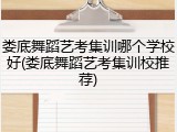 娄底舞蹈艺考集训哪个学校好(娄底舞蹈艺考集训校推荐)
