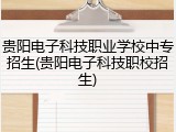 贵阳电子科技职业学校中专招生(贵阳电子科技职校招生)