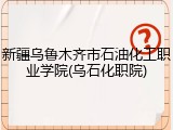 新疆乌鲁木齐市石油化工职业学院(乌石化职院)