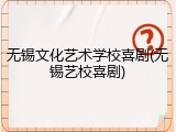 无锡文化艺术学校喜剧(无锡艺校喜剧)