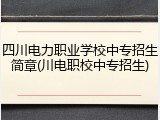 四川电力职业学校中专招生简章(川电职校中专招生)