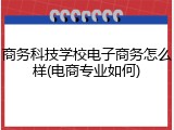 商务科技学校电子商务怎么样(电商专业如何)