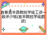 宜春宜丰县数控学徒工资一般多少钱(宜丰数控学徒薪资)