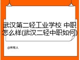 武汉第二轻工业学校 中职怎么样(武汉二轻中职如何)