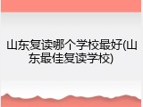 山东复读哪个学校最好(山东最佳复读学校)