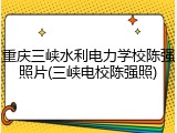 重庆三峡水利电力学校陈强照片(三峡电校陈强照)