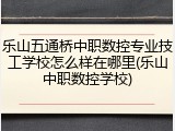乐山五通桥中职数控专业技工学校怎么样在哪里(乐山中职数控学校)