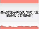 嘉定哪里学数控好职高毕业(嘉定数控职高培训)