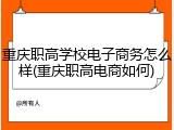 重庆职高学校电子商务怎么样(重庆职高电商如何)