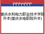重庆水利电力职业技术学院升本(重庆水电职院升本)