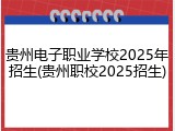 贵州电子职业学校2025年招生(贵州职校2025招生)