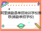 阿里措勤县单招培训学校推荐(措勤单招学校)