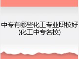 中专有哪些化工专业职校好(化工中专名校)