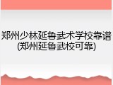 郑州少林延鲁武术学校靠谱(郑州延鲁武校可靠)