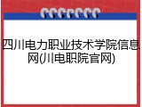 四川电力职业技术学院信息网(川电职院官网)