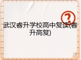 武汉睿升学校高中复读(睿升高复)