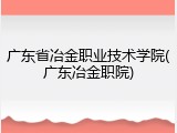 广东省冶金职业技术学院(广东冶金职院)