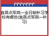宜昌点军高一全日制补习学校有哪些(宜昌点军高一补习)