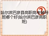 哈尔滨巴彦县高职高考辅导班哪个好(哈尔滨巴彦高职班)