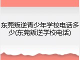 东莞叛逆青少年学校电话多少(东莞叛逆学校电话)