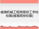 威海机械工程高级技工学校校徽(威海高技校徽)