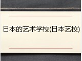 日本的艺术学校(日本艺校)