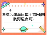 国航远洋海运集团官网(国航海运官网)