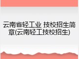 云南省轻工业 技校招生简章(云南轻工技校招生)