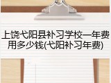 上饶弋阳县补习学校一年费用多少钱(弋阳补习年费)