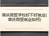 肇庆商贸学校好不好就业(肇庆商贸就业如何)