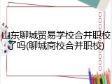 山东聊城贸易学校合并职校了吗(聊城商校合并职校)