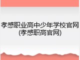 孝感职业高中少年学校官网(孝感职高官网)