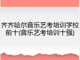 齐齐哈尔音乐艺考培训学校前十(音乐艺考培训十强)