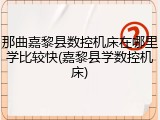 那曲嘉黎县数控机床在哪里学比较快(嘉黎县学数控机床)