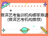 普洱艺考集训机构哪家靠谱(普洱艺考机构推荐)