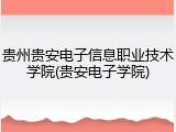 贵州贵安电子信息职业技术学院(贵安电子学院)
