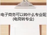电子商务可以转什么专业呢(电商转专业)