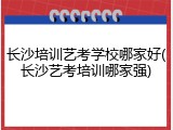 长沙培训艺考学校哪家好(长沙艺考培训哪家强)