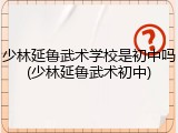 少林延鲁武术学校是初中吗(少林延鲁武术初中)