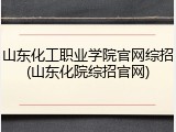 山东化工职业学院官网综招(山东化院综招官网)