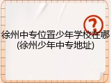 徐州中专位置少年学校在哪(徐州少年中专地址)