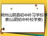朔州山阴县初中补习学校学费(山阴初中补校学费)