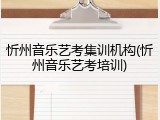 忻州音乐艺考集训机构(忻州音乐艺考培训)