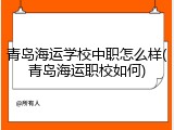 青岛海运学校中职怎么样(青岛海运职校如何)