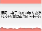 漯河市电子商务中等专业学校校长(漯河电商中专校长)